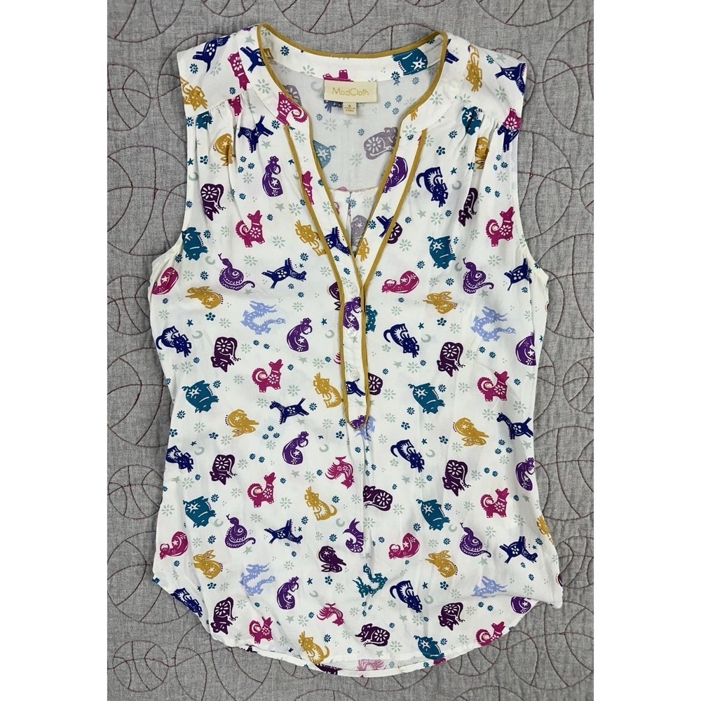 Modcloth‎ Top Stylista au Soleil in Zodiac Chinese Horoscope / Small